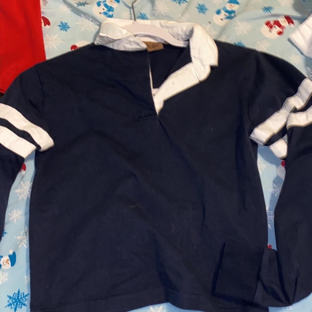 Harlow navy blue collared shirt